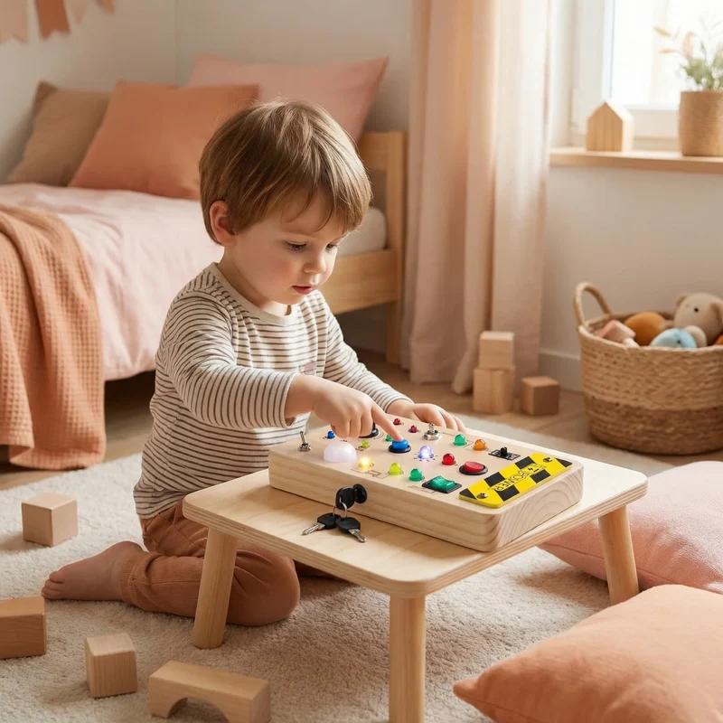 Planche Montessori sensorielle en bois