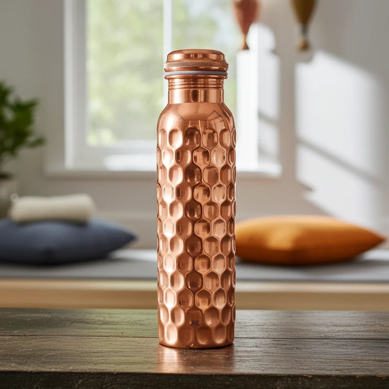 Kupferflasche diamant, 0,9 l