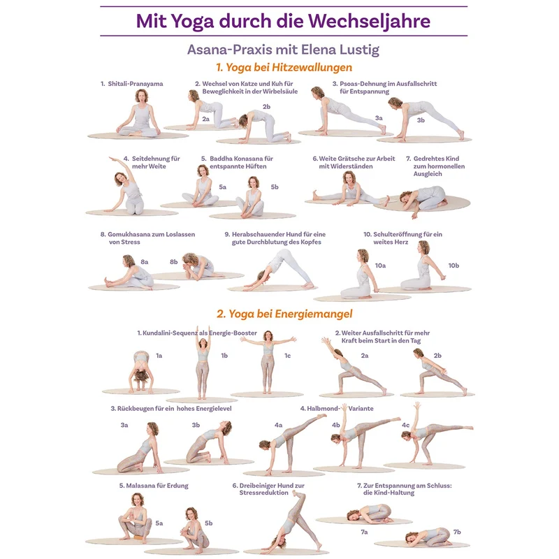 Mit Yoga durch die Wechseljahre - Poster A4