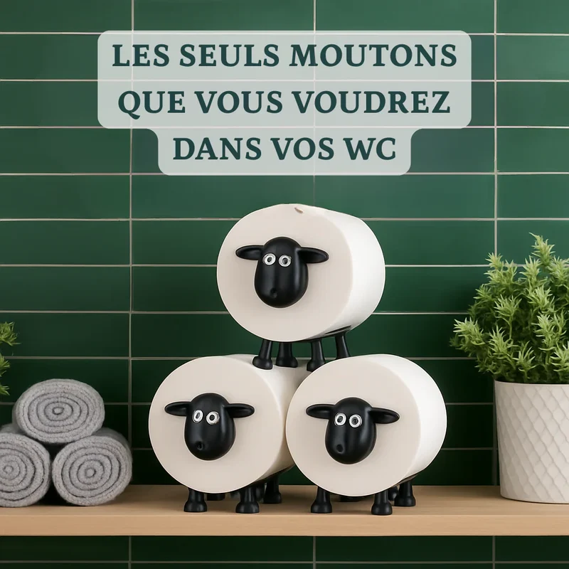 Distributeur papier toilette mouton
