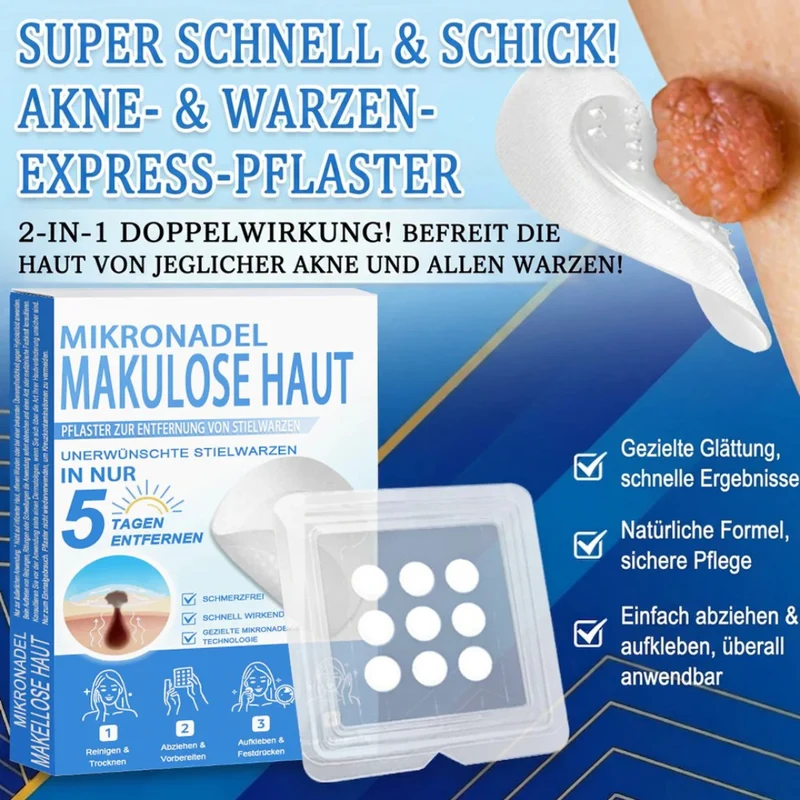 Patchs micro-aiguilles anti-boutons et imperfections visage