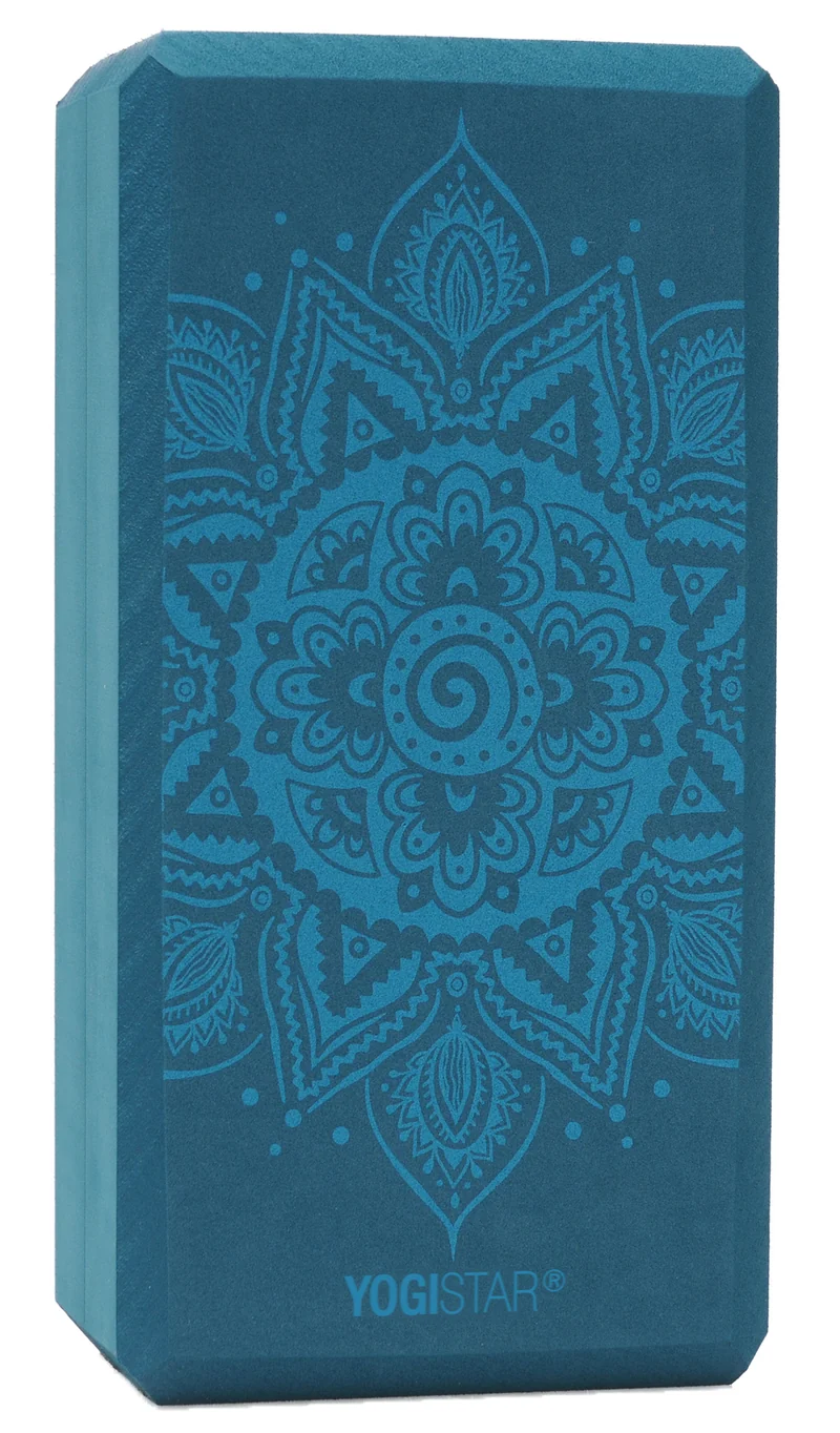 Yogablock yogiblock® basic - art collection - spiral mandala - petrol