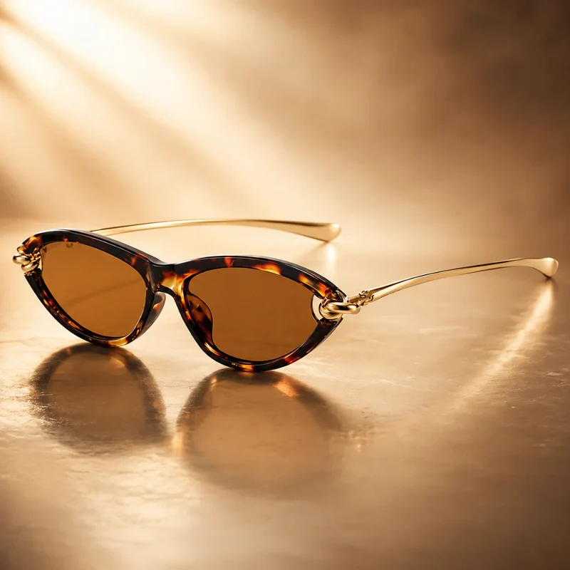 Lunettes Cat-Eye avec Chaîne