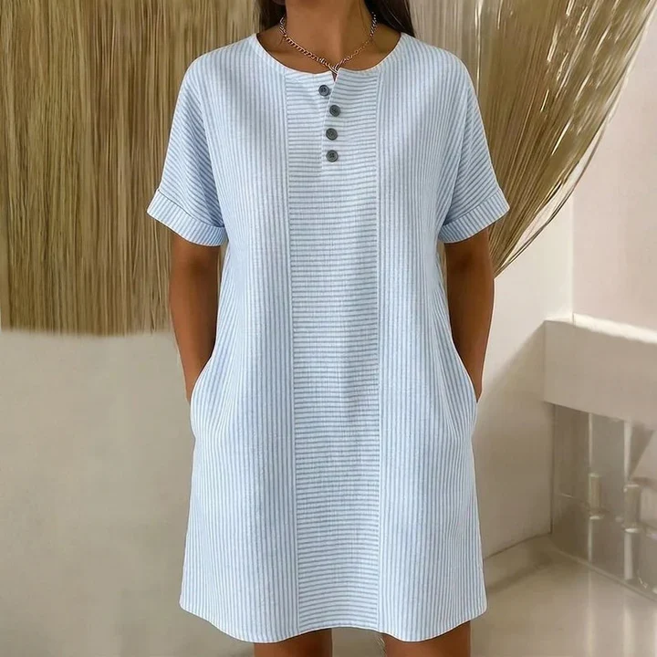 Robe Fluide Rayée Femme
