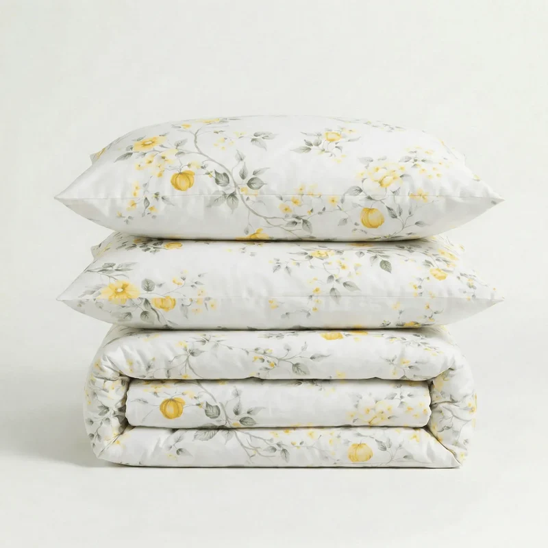 Parure de lit en coton Citronnier