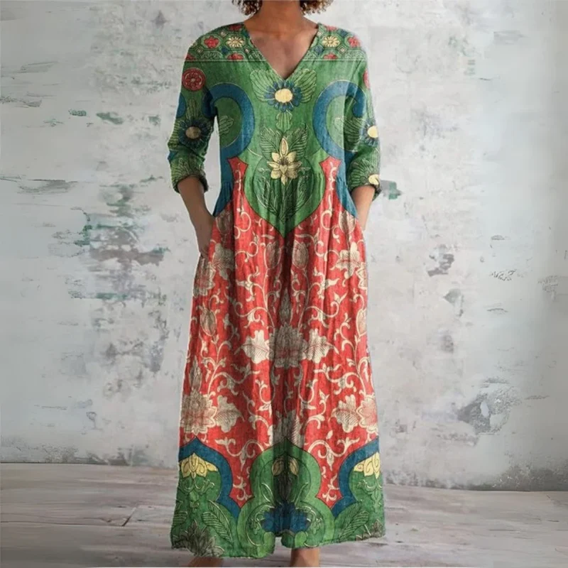 Robe Maxi Fluide Colorée