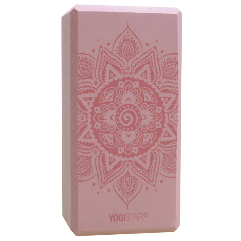 Yogablock yogiblock® basic - art collection - spiral mandala - velvet rose