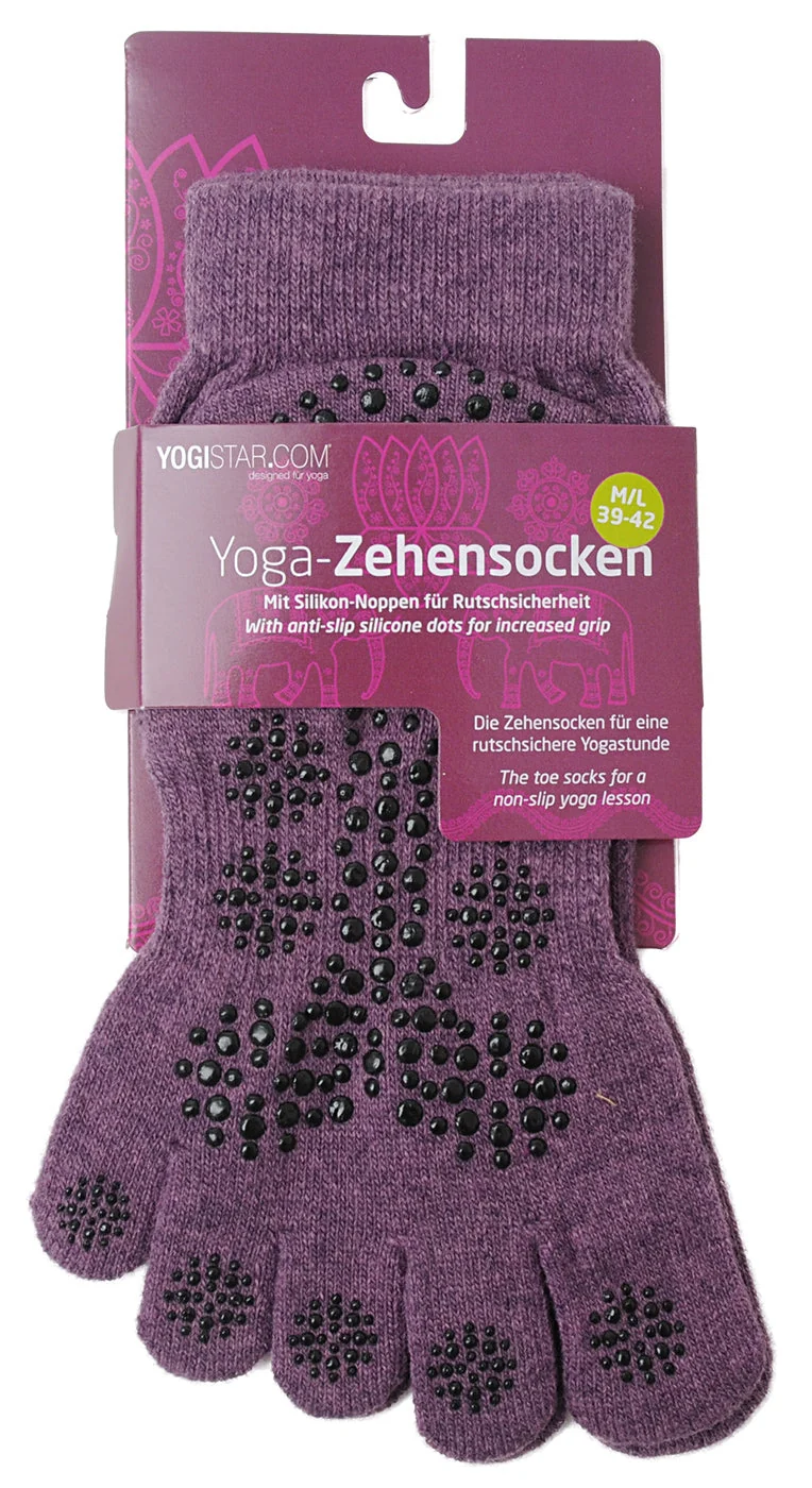 Yoga-Zehensocken - elderberry