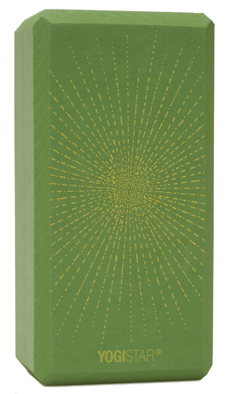 Yogablock yogiblock® basic - art collection - sparkling sunray - kiwi
