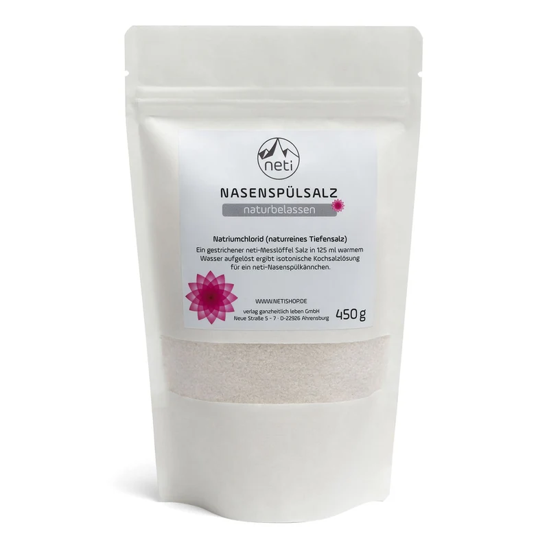 neti® Nasenspülsalz, Nachfüllbeutel, naturbelassen, 450 g
