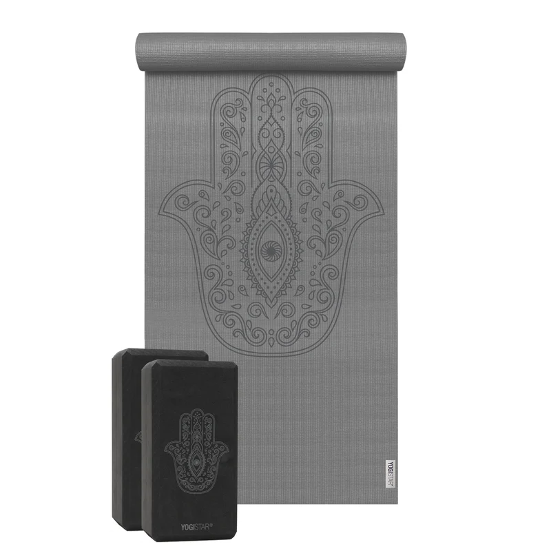 Yoga-Set Starter Edition - hand of fatima (Yogamatte + 2 Yogablöcke)