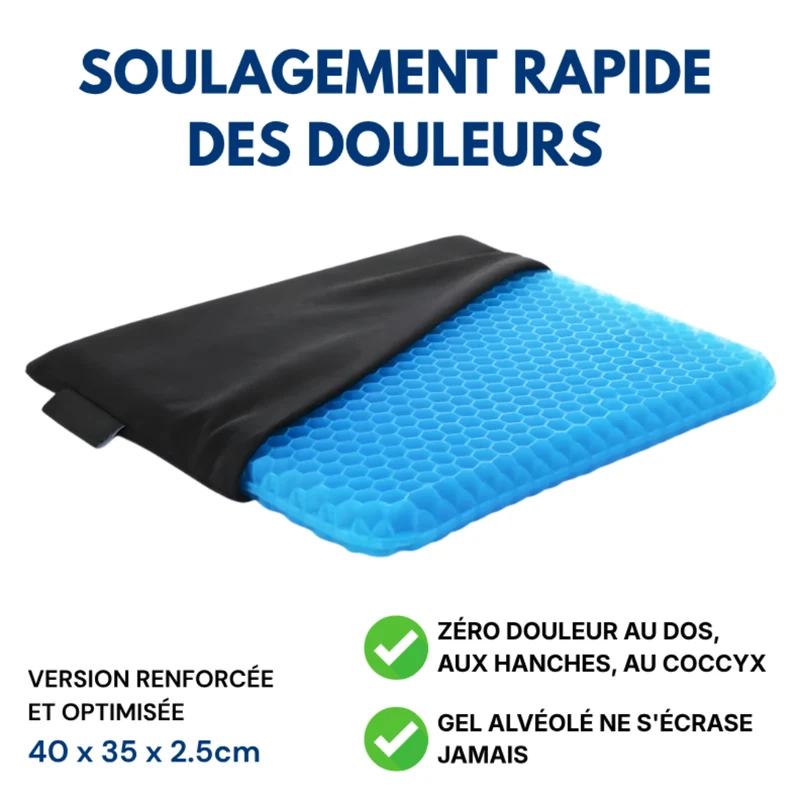 Coussin en Gel confort pour Dos et Hanches