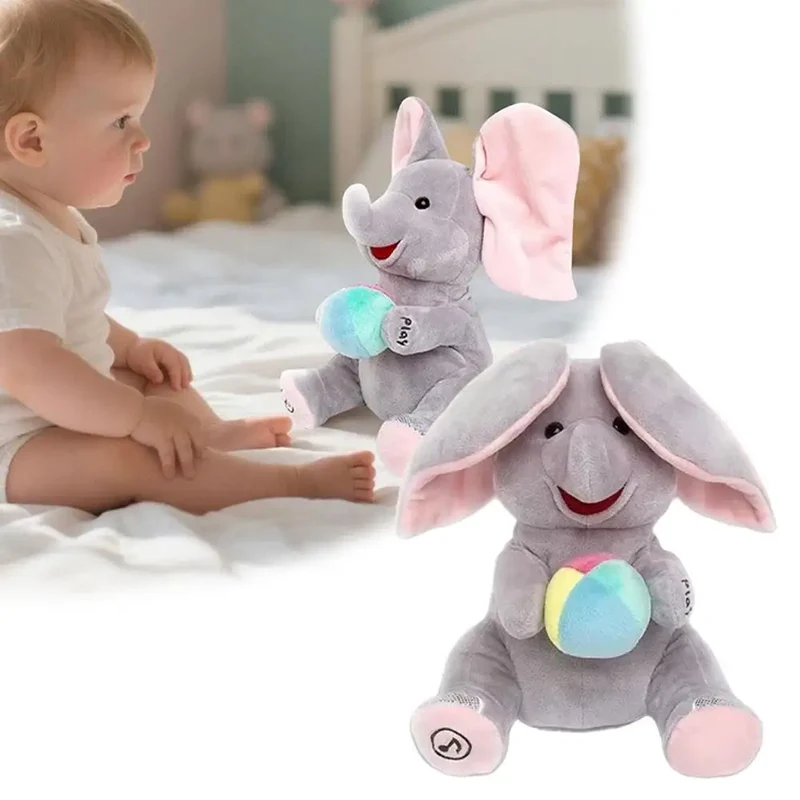 Peluche musicale éléphant pour bébé