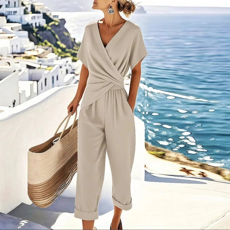 Ensemble Femme Élégant Beige