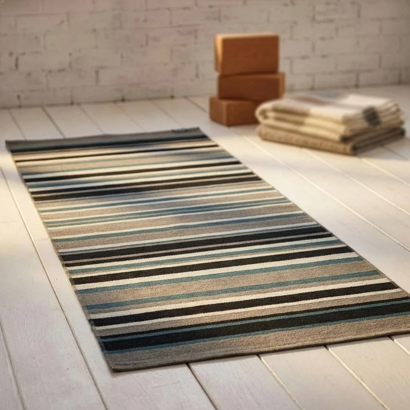 Yogateppich cotton rug - striped