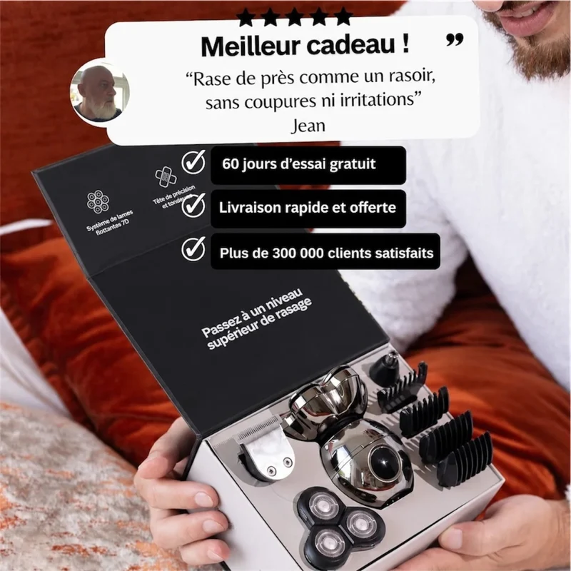 Tondeuse multifonction homme pour barbe et rasage précis