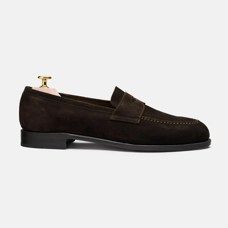 Mocassins Homme en Daim Marron Élégants et Confortables