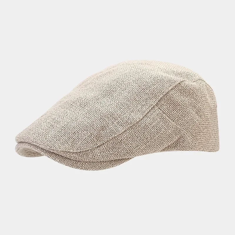 Casquette Plate Homme en Lin Respirant
