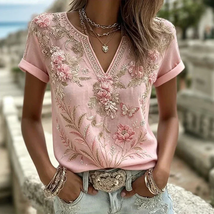 Blouse Fleurie Femme Élégante