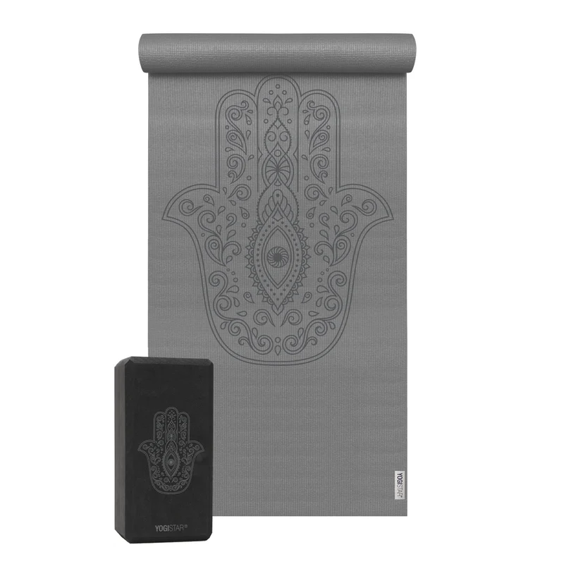 Yoga-Set Starter Edition - hand of fatima (Yogamatte + 1 Yogablock)
