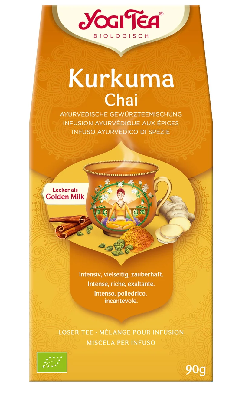 Bio Yogi Tea® Kurkuma Chai lose, 90 g