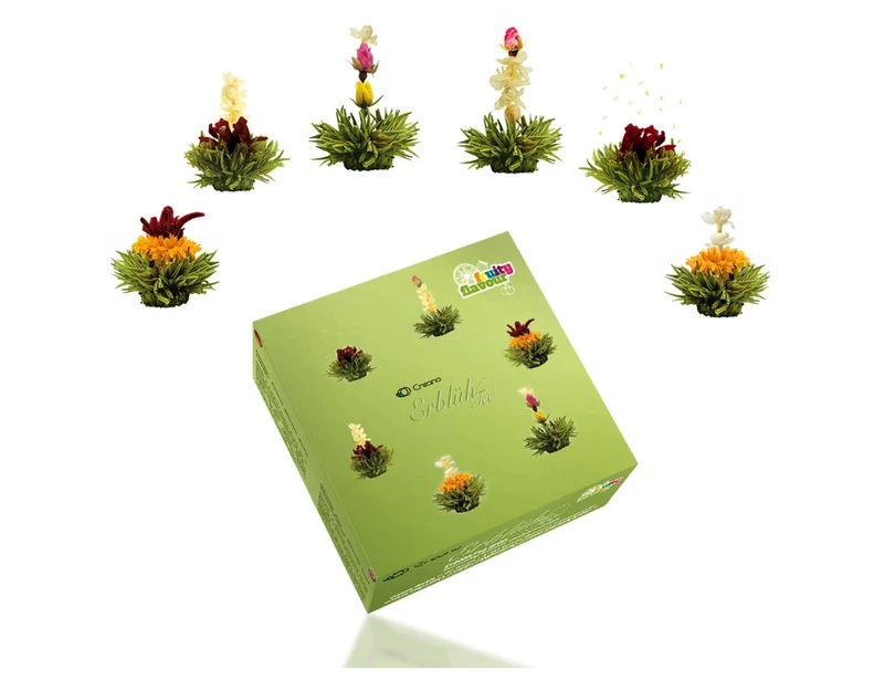 Creano Teeblumen 6er Mix Erblühtee Fruity Flavor zum Probieren