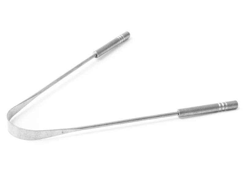Zungenreiniger deluxe aus Edelstahl