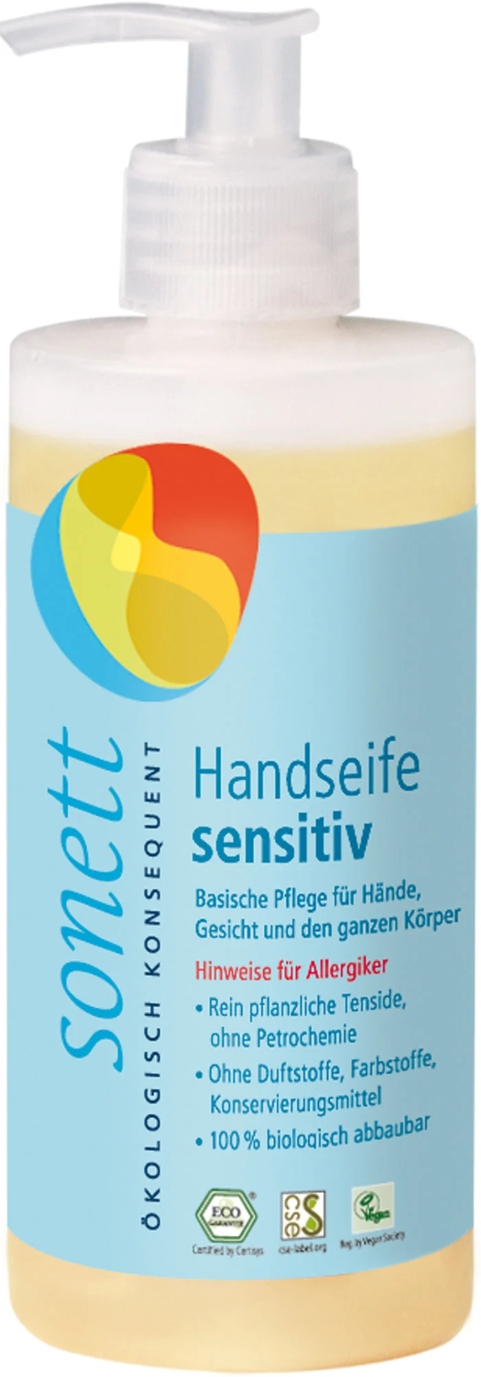 Handseife sensitiv, Spender, 300 ml