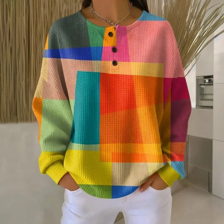 Sweat multicolore vintage confortable