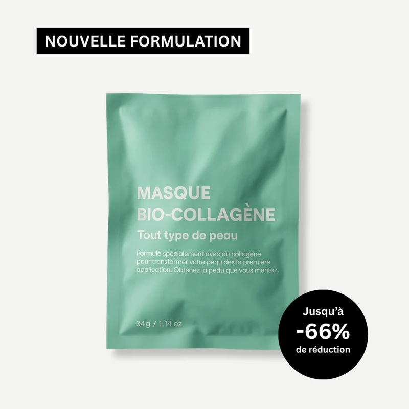 Masque visage bio au collagène