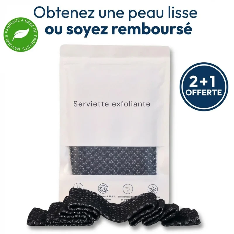 Serviette exfoliante douce