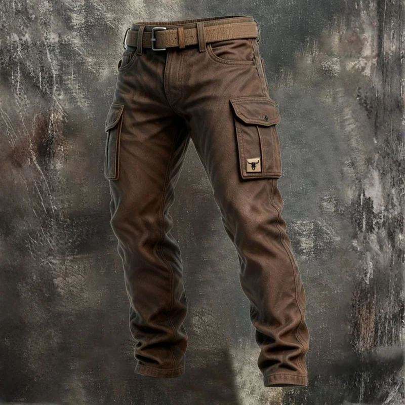 Pantalon cargo doublé homme