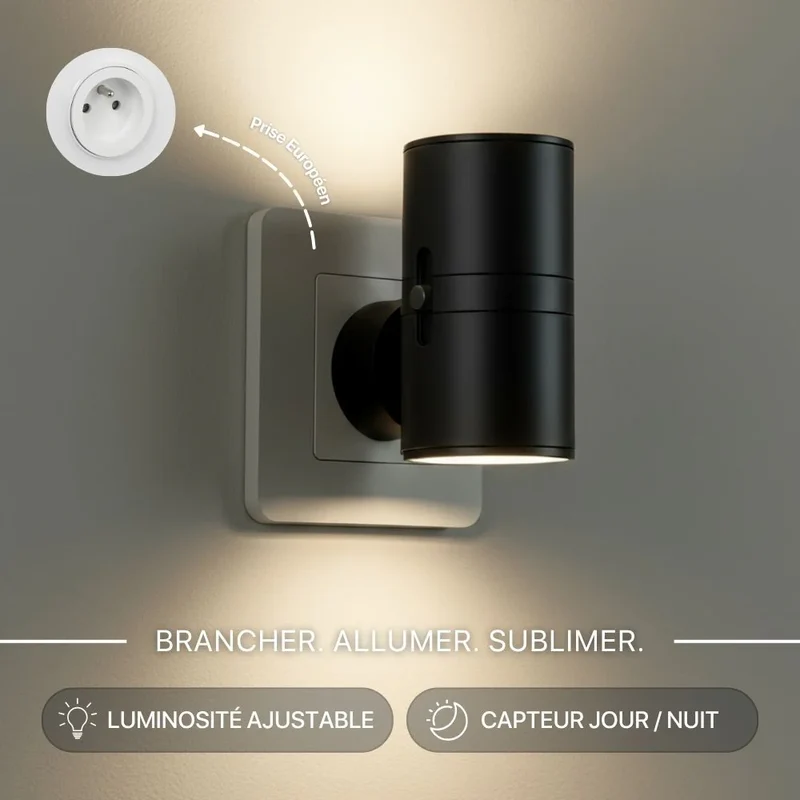 Lampe murale LED à branchement direct