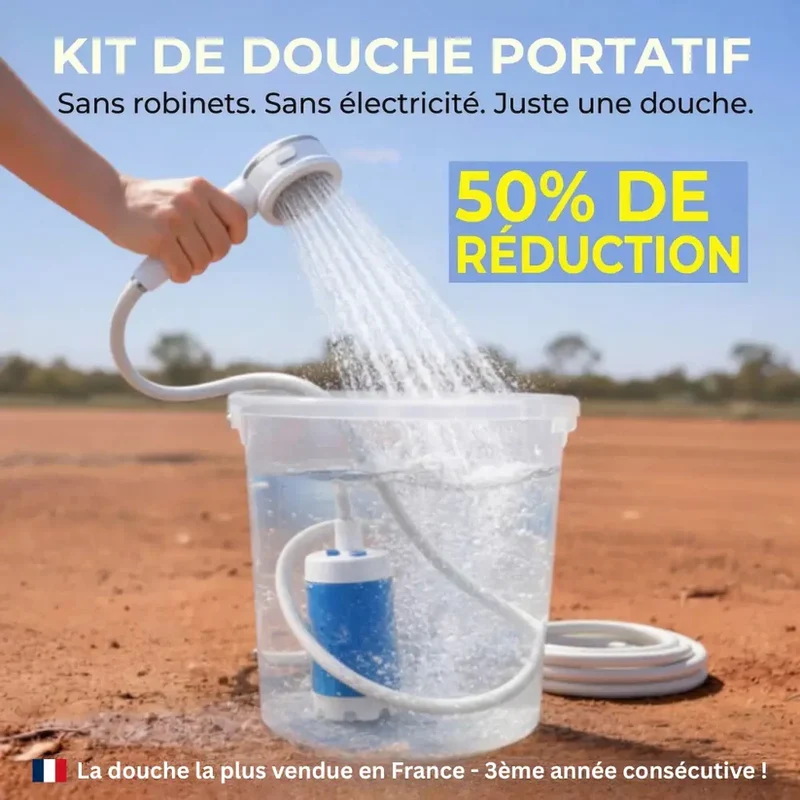 Kit de Douche Portable avec Tuyau et Embouts