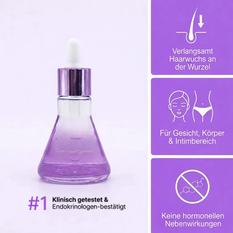 Sérum végétal pour ralentir la pousse des cheveux