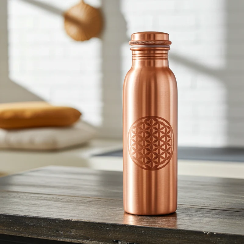 2. Wahl Kupferflasche Blume des Lebens, 0,75 l