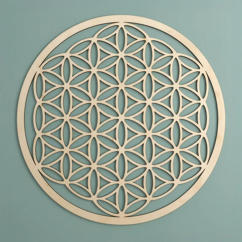 Blume des Lebens Wandschmuck aus Holz
