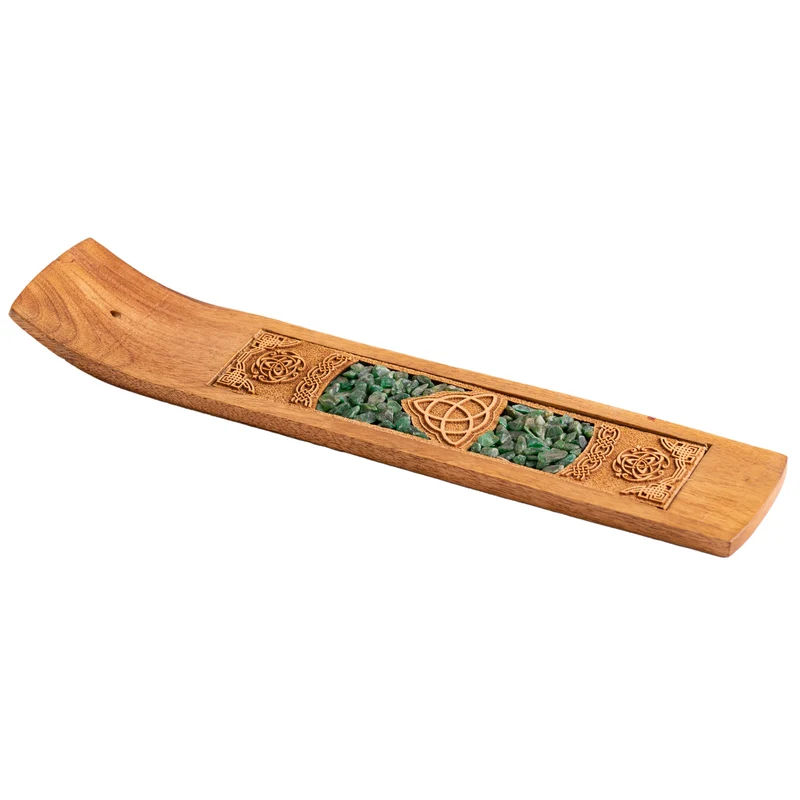 Schiffchenhalter mit Aventurin - Keltischer Knoten