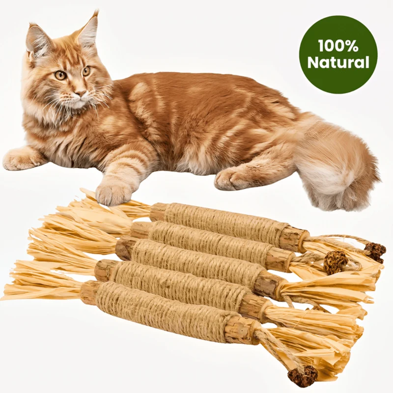 Cure-dents naturels en silvervine pour chat