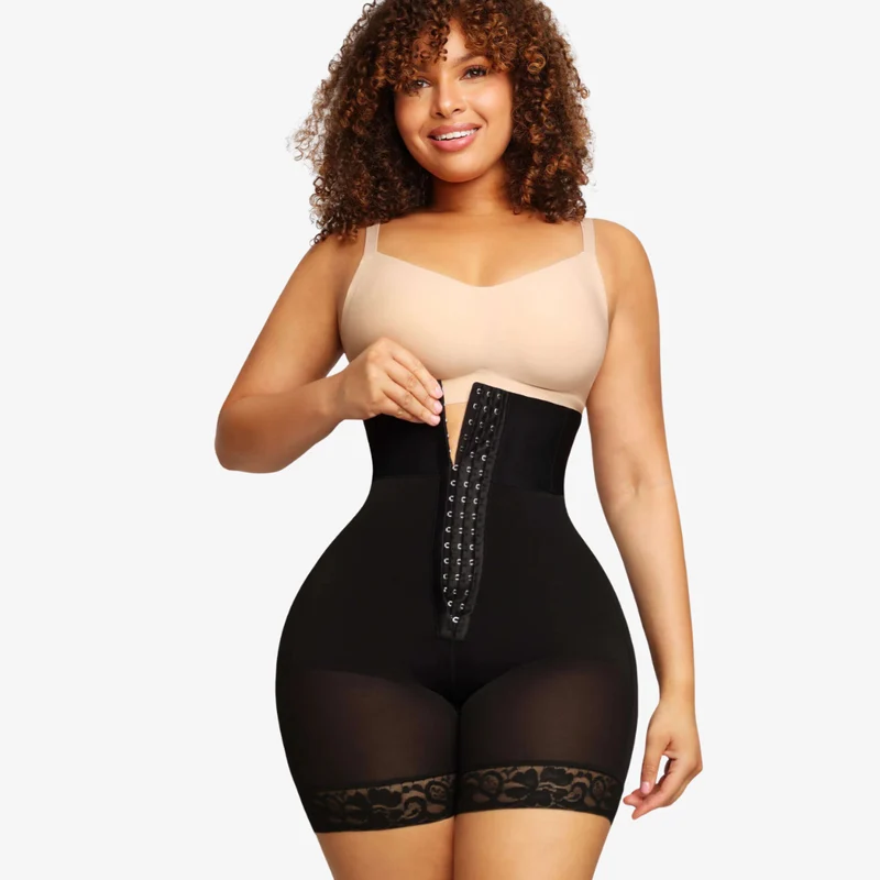 Short gainant taille haute femme