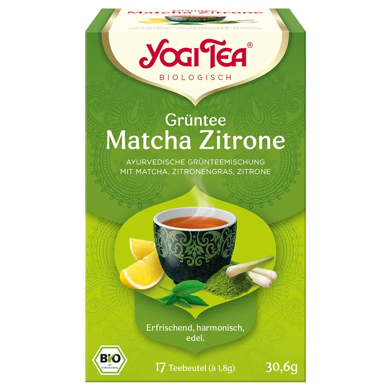 Bio Grüntee Matcha Zitrone Teemischung, 30,6 g