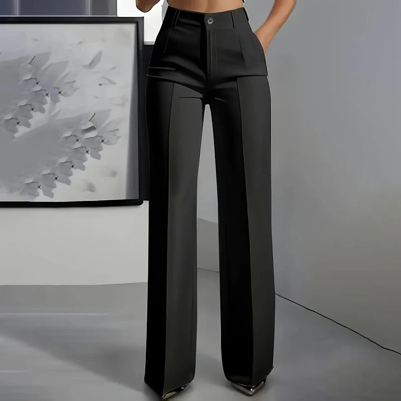 Pantalon taille haute élégant et confortable pour femme