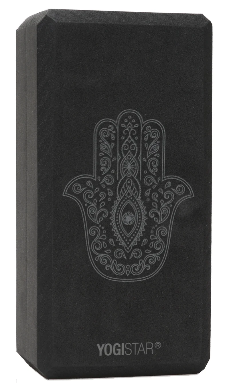 Yogablock yogiblock® basic - art collection - hand of fatima - zen black