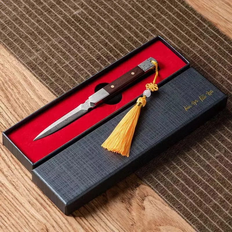 Handgefertigtes Kuchenmesser aus Puerh-Hartholz
