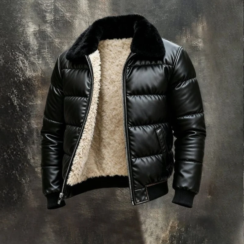 Veste d’hiver homme doublée chaude et confortable