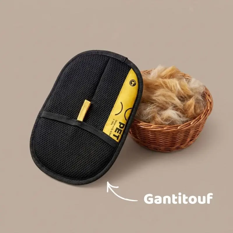 Gant réutilisable pour enlever les poils d’animaux facilement
