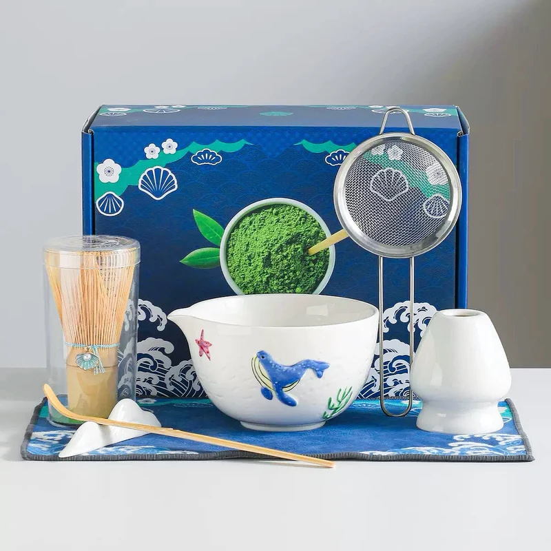 Komplettes Zeremonien-Matcha-Set mit erstklassigem Zeremonien-Matcha