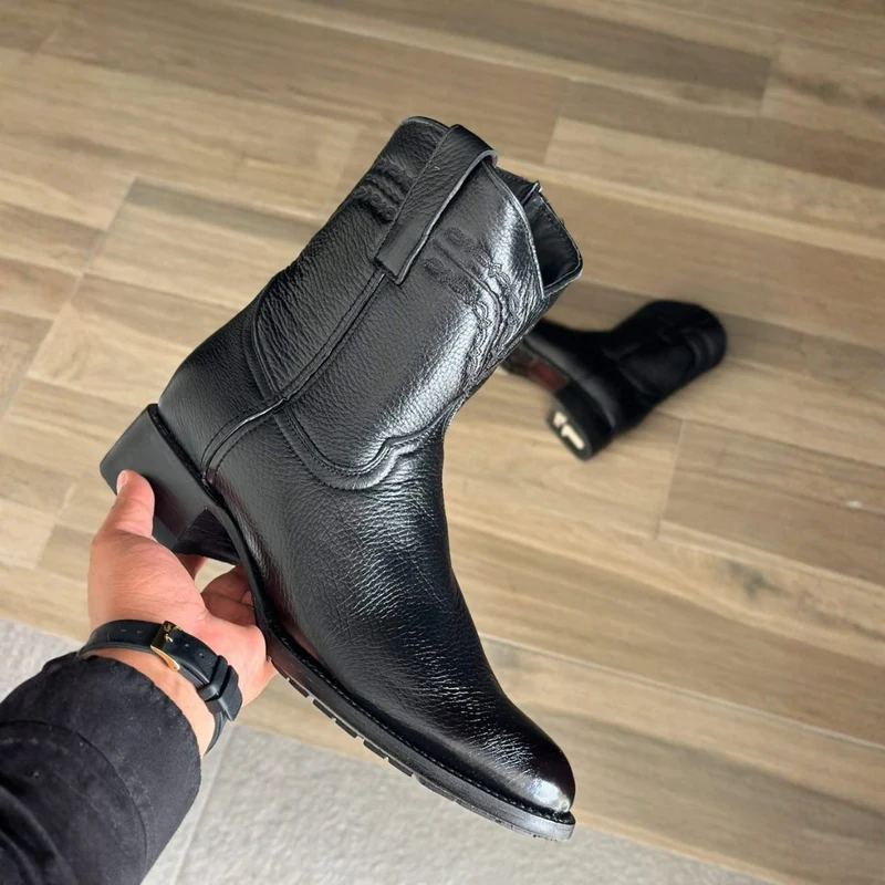 Bottines en cuir confort