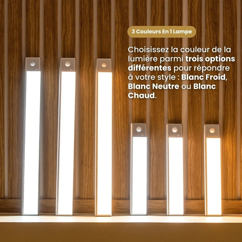 Mouvement 3.0 | Réglette LED sans fil à détecteur de mouvements