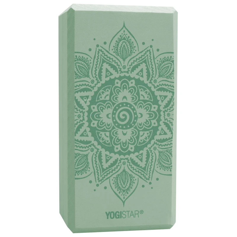 Yogablock yogiblock® basic - art collection - spiral mandala - velvet mint